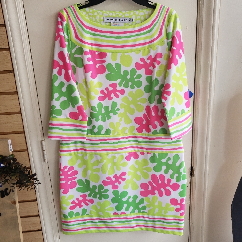 Gretchen Scott Designs Shift Dress featuring a Boat Neck